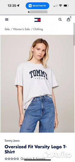 Футболка tommy jeans S M новая