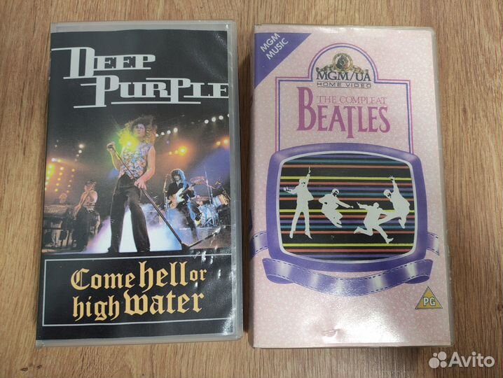 Видеокассеты Битлз и Дип Пёрпл