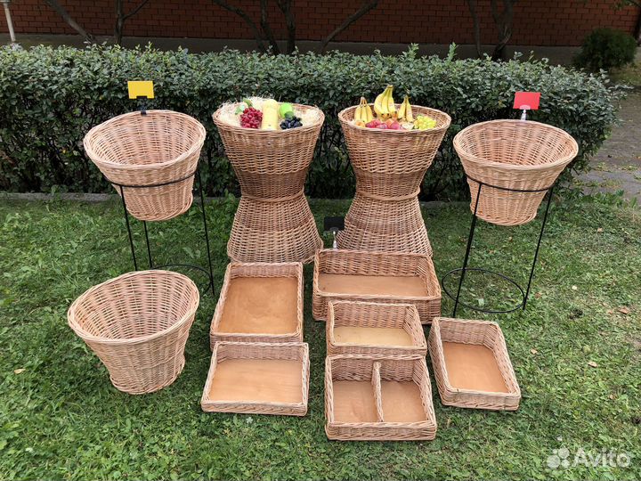 Плетеные корзины для хранения