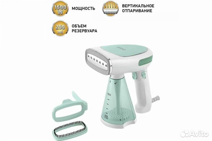 Новый Отпариватель 1500вт BBK EGS-1204 зеленый