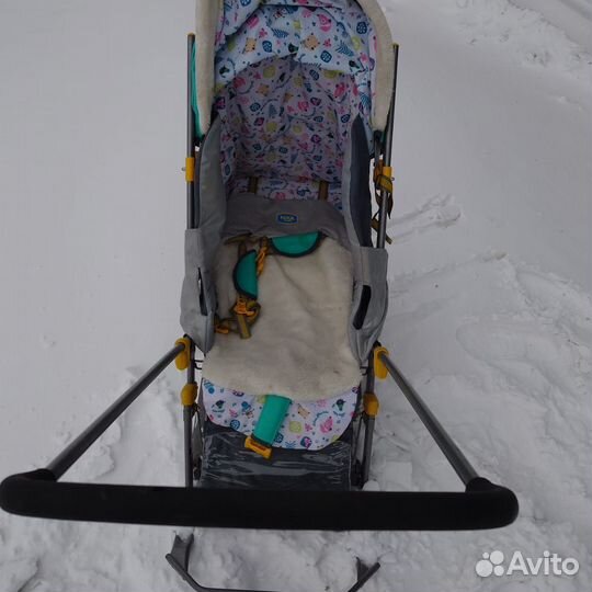 Детские санки коляска бу