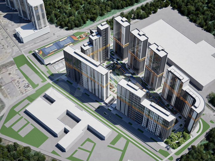 2-к. квартира, 71,7 м², 6/25 эт.