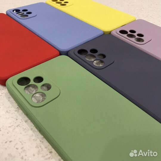 Чехол силиконовый для Samsung A33 с микрофиброй