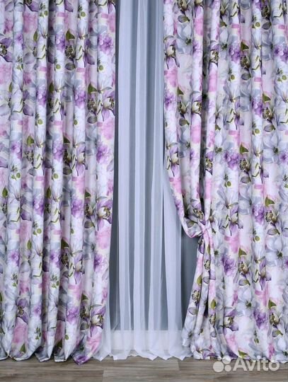 Шторы рогожка новые