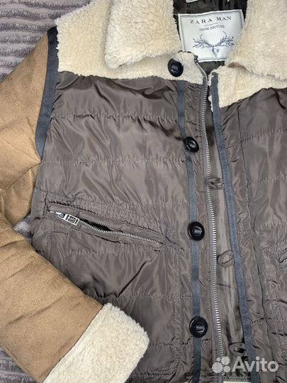 Комбинированная дубленка М 48