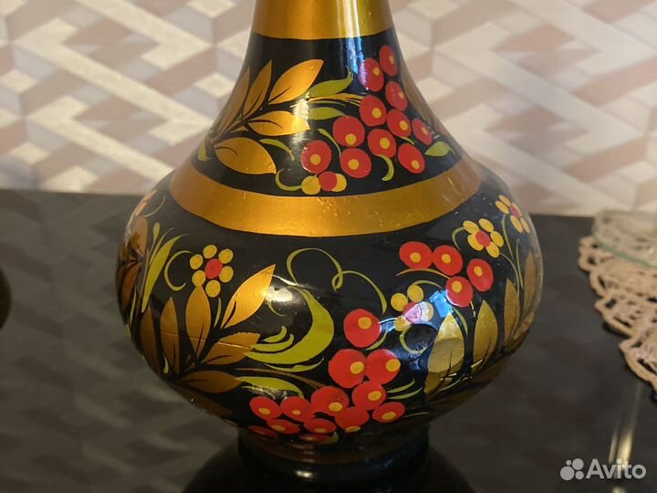 Стеклянные графины СССР Хохлома