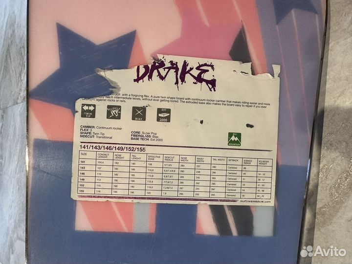 Сноуборд drake