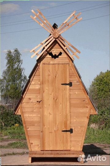Дачный туалет деревянный Б212