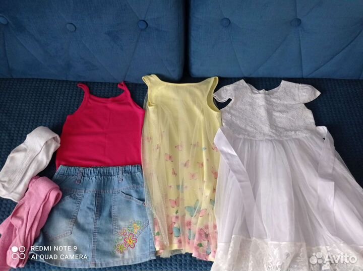 Одежда для девочки 5-7 лет