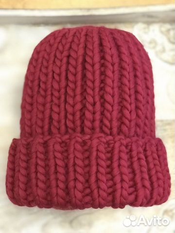 Шапка (шерсть) из толстой пряжи