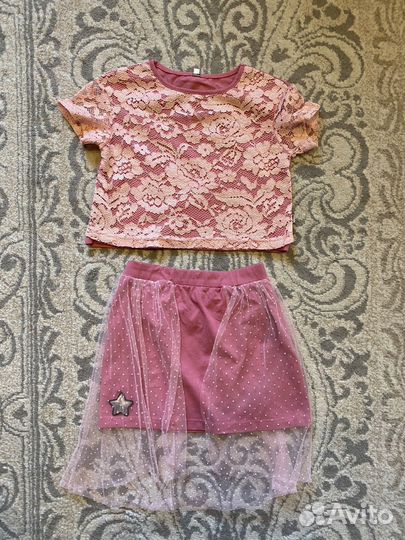 Пакет вещей на девочку рост 128