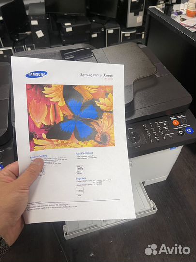 Цветное лазер. мфу Samsung Xpress C460FW с wifi