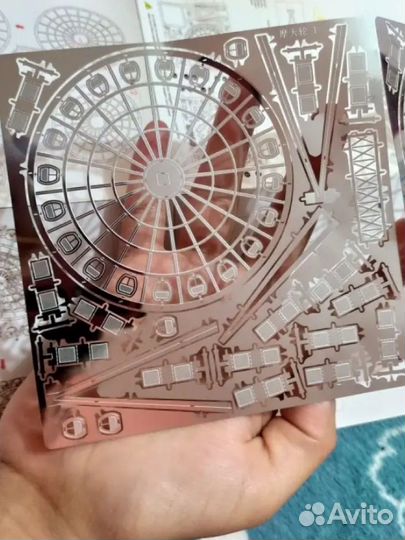 Сборная модель эйфелева башня 3д металлическая