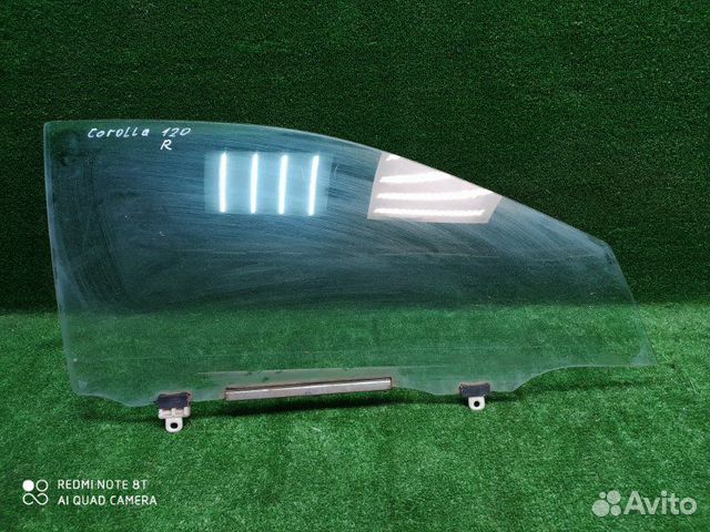 Стекло двери переднее правое Toyota Corolla 120