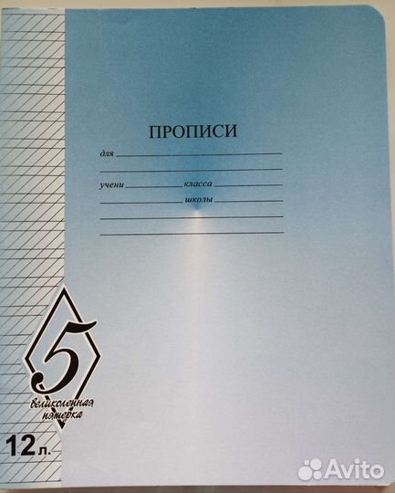 Тетрадь/пропись