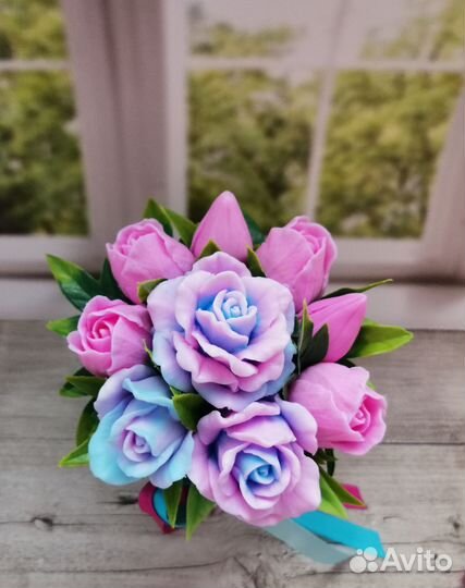 Букет цветов из мыла