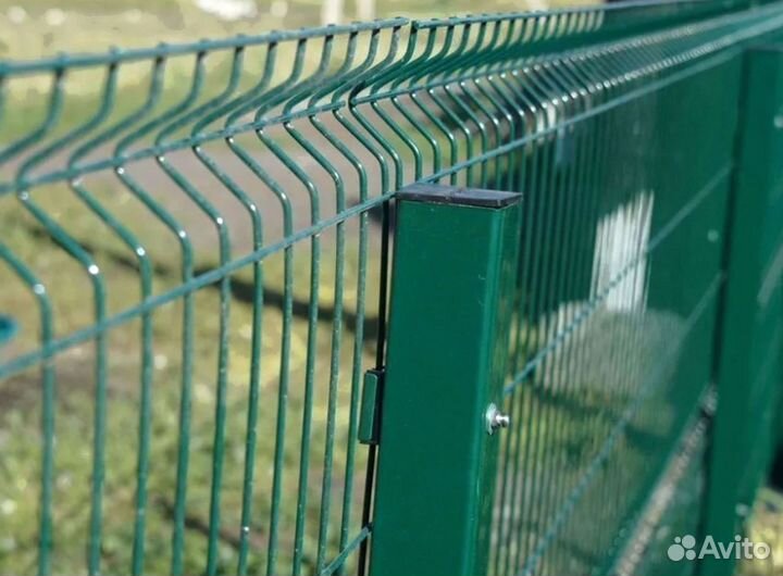 Забор Гиттер 3Д. Ворота. Калитки. Столбы