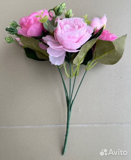 Искусственные цветы - розовые розочки - для декора