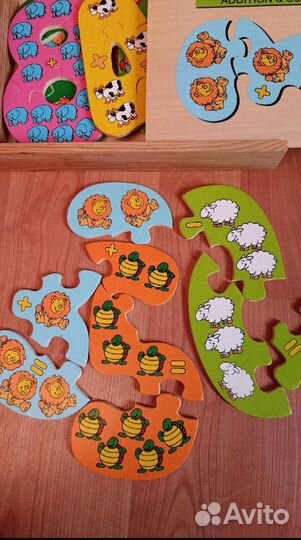 Деревянные пазлы -цифры