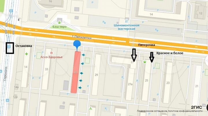 Сдам торговое помещение, 35 м²