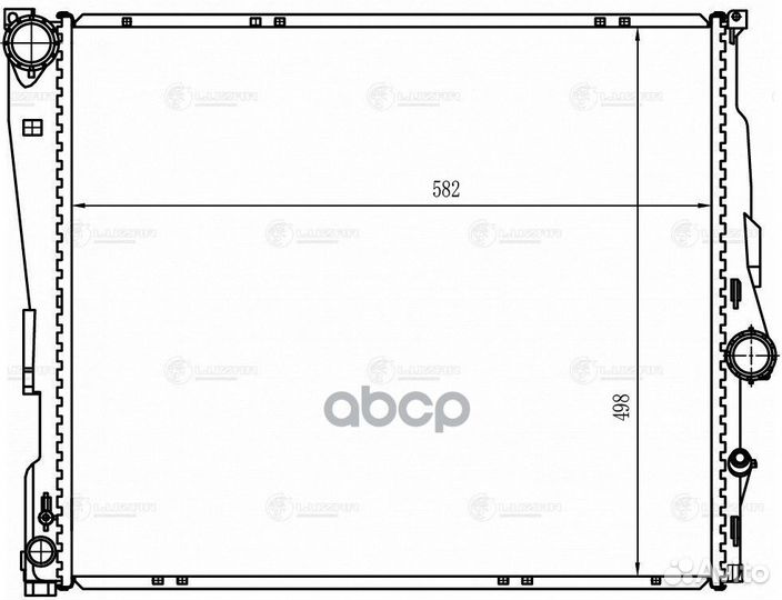 Радиатор BMW E83 2.5/3.0 06- LRc 26182 luzar