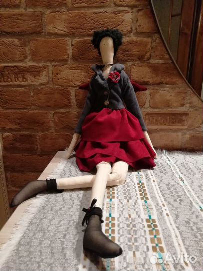 Интерьерная кукла ручной работы (тильда)