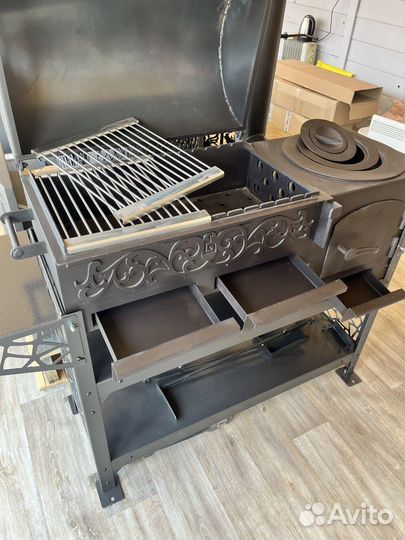 Мангал коптильня смокер печь под казан