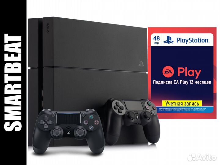 Sony PlayStation 4 Slim, Гарантия + EA Play