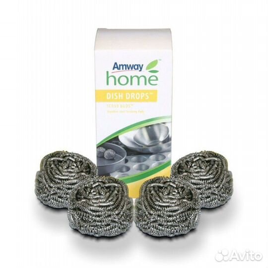 Металлические губки Dish Drops Scrub Buds Amway