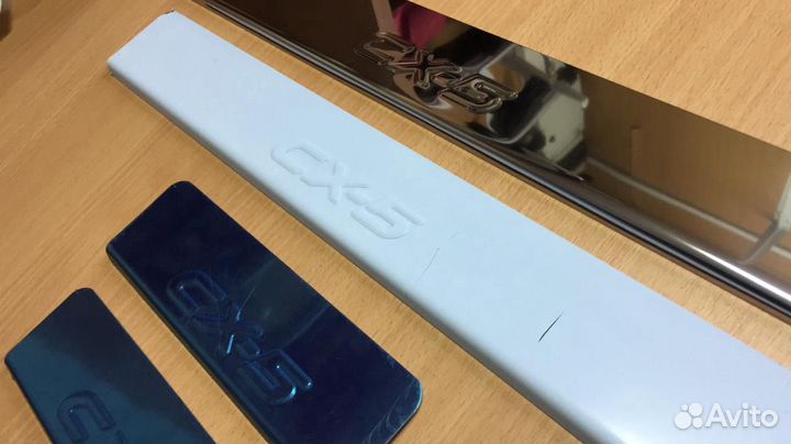 Накладки на пороги Mazda CX-5 (нержавейка)