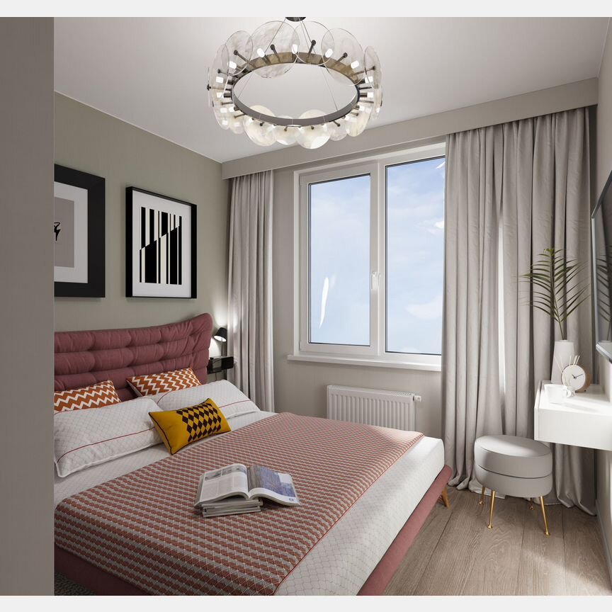 1-к. квартира, 36 м², 18/25 эт.