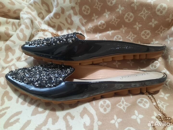 Туфли женские с открытой пяткой 37 - 37,5