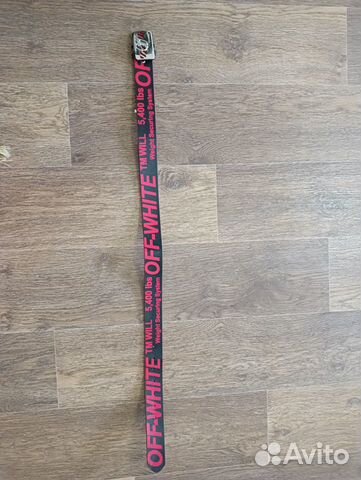 Пояс Off white чёрно-красный новый