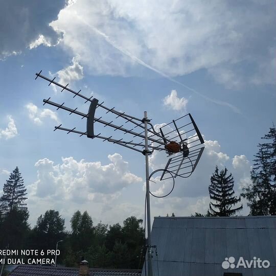Монтаж антенн DVB-T2,спутниковых,4G+ LTE интернет