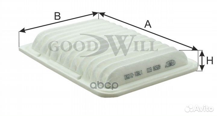 Фильтр воздушный toyota - Corolla 2007(1,3)