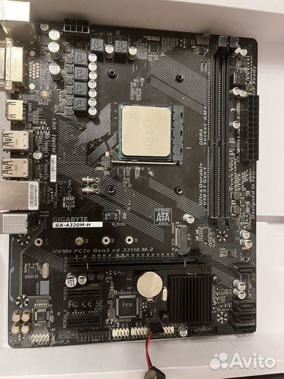 Gigabyte GA-A320m-h и amd ryzen 5 1600