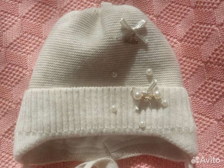 Шапочка для девочки весна-осень