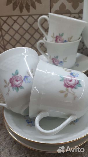 Сервиз кофейный ГДР Кольдиц Винтаж. Период СССР