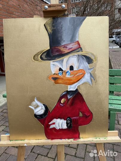 Картина поп арт Скрудж