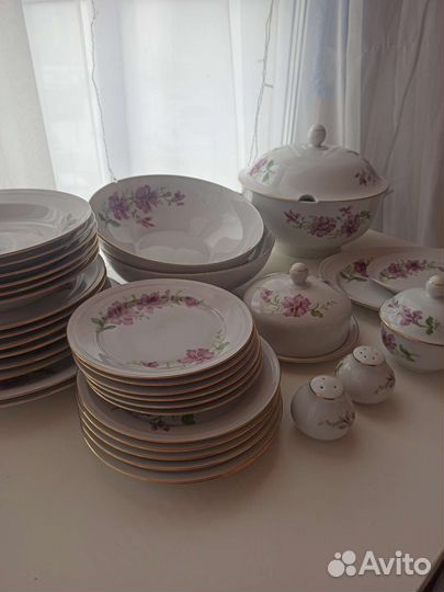 Сервиз столовый, чайный новый гдр
