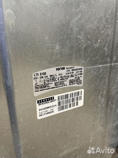 Стиральная машина ignis lte 6100
