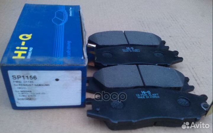 Колодки тормозные дисковые SP1156 Sangsin brake