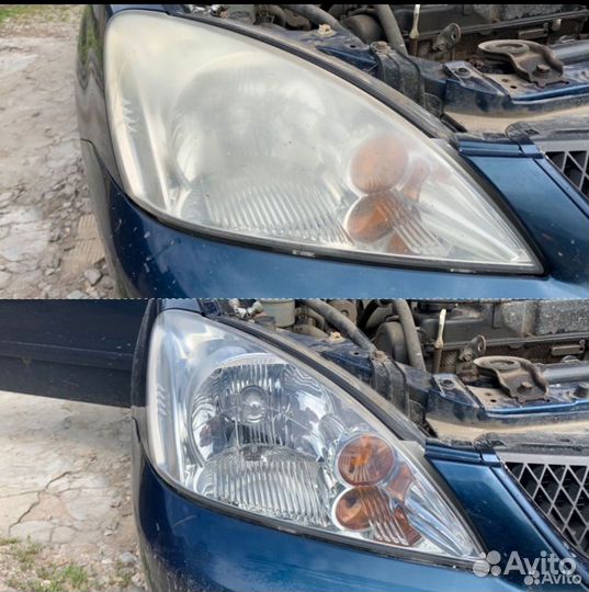 Фары восстановление заводской стетопропускаямости