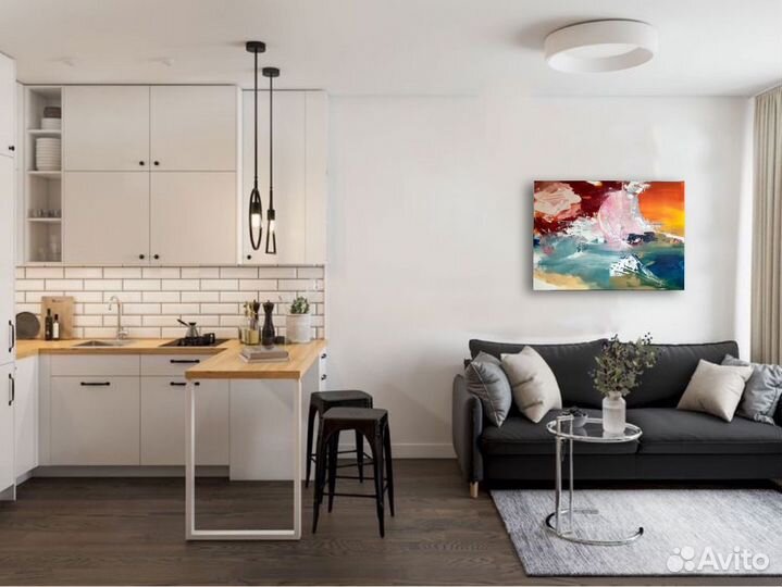 Картина абстракция большая в наличии
