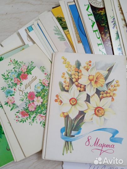 8 марта СССР открытки 158шт чистые