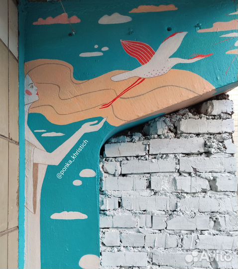 Роспись мебели и стен