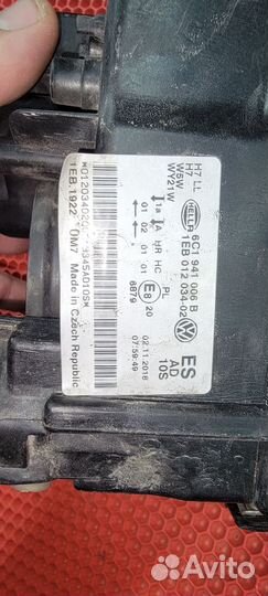 Фара правая фольксваген поло седан 18г.в