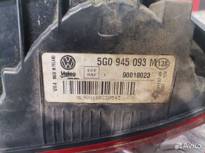 Фонарь багажника для Volkswagen Golf 7 5G0945093AC