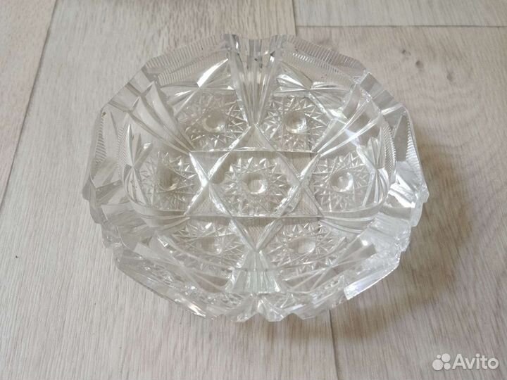 Салатник, пепельница хрусталь