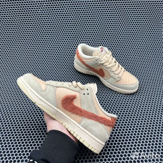 Кроссовки Nike Dunk Low Terry Swoosh Orange